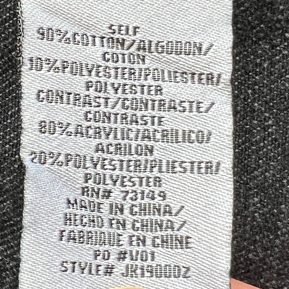 Boom Boom Jeans Denim Jacket Size M Black 4 Front Pockets Cotton Blend - Picture 5 of 6